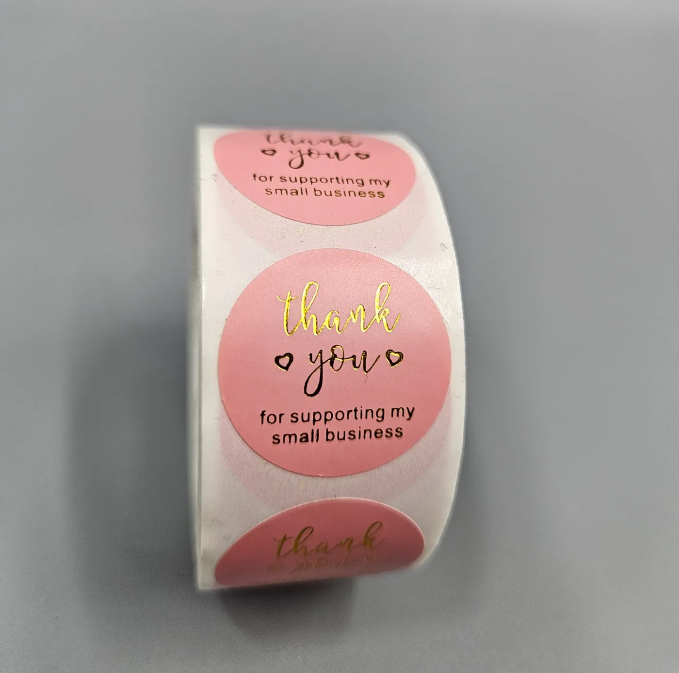Thank You Sticker — Pink