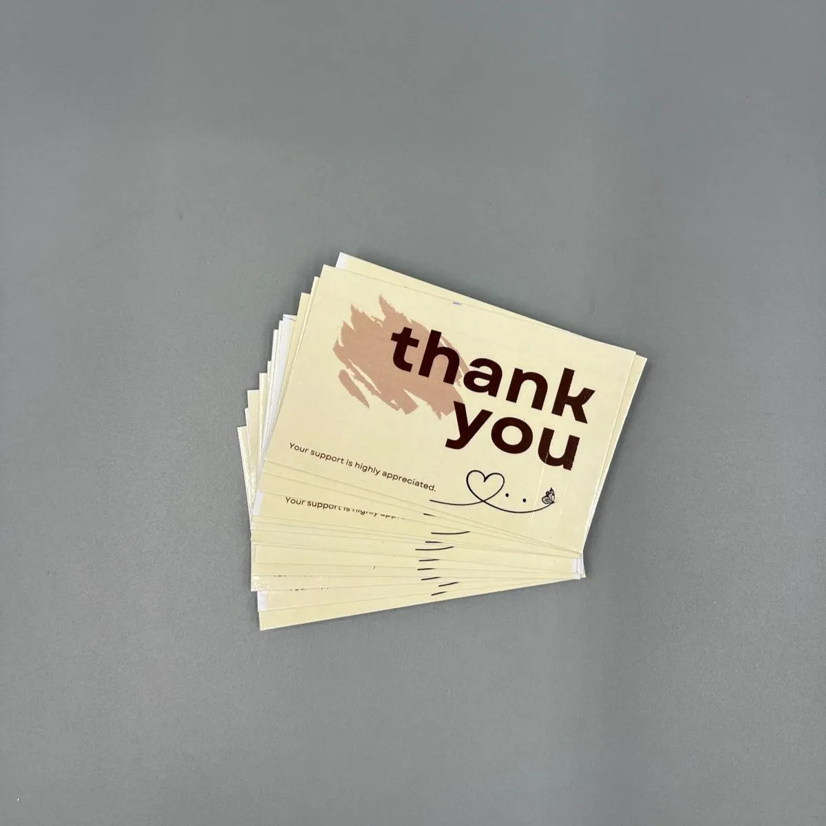Thank You Cards Pack — Brown