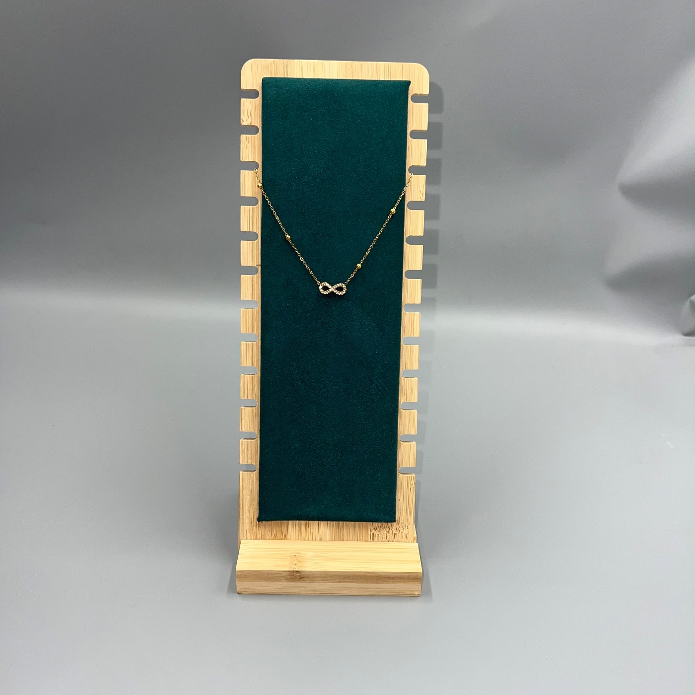 Bamboo Necklace Display Stand — Emerald — Emerald — view 2